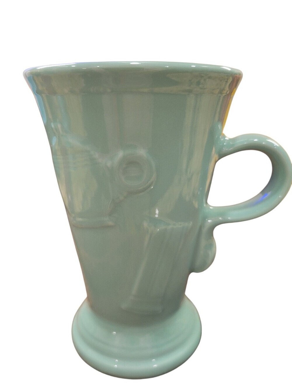 FiestaWare Sea Mist Pedestal Mug – Retired 18 oz Coffee / Latte Mug